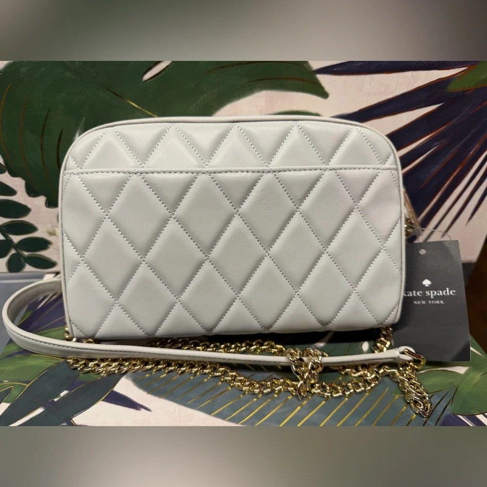 Kate Spade Stone Path Quilted Carey Chain Camera Bag . retail Price * $359* nwt